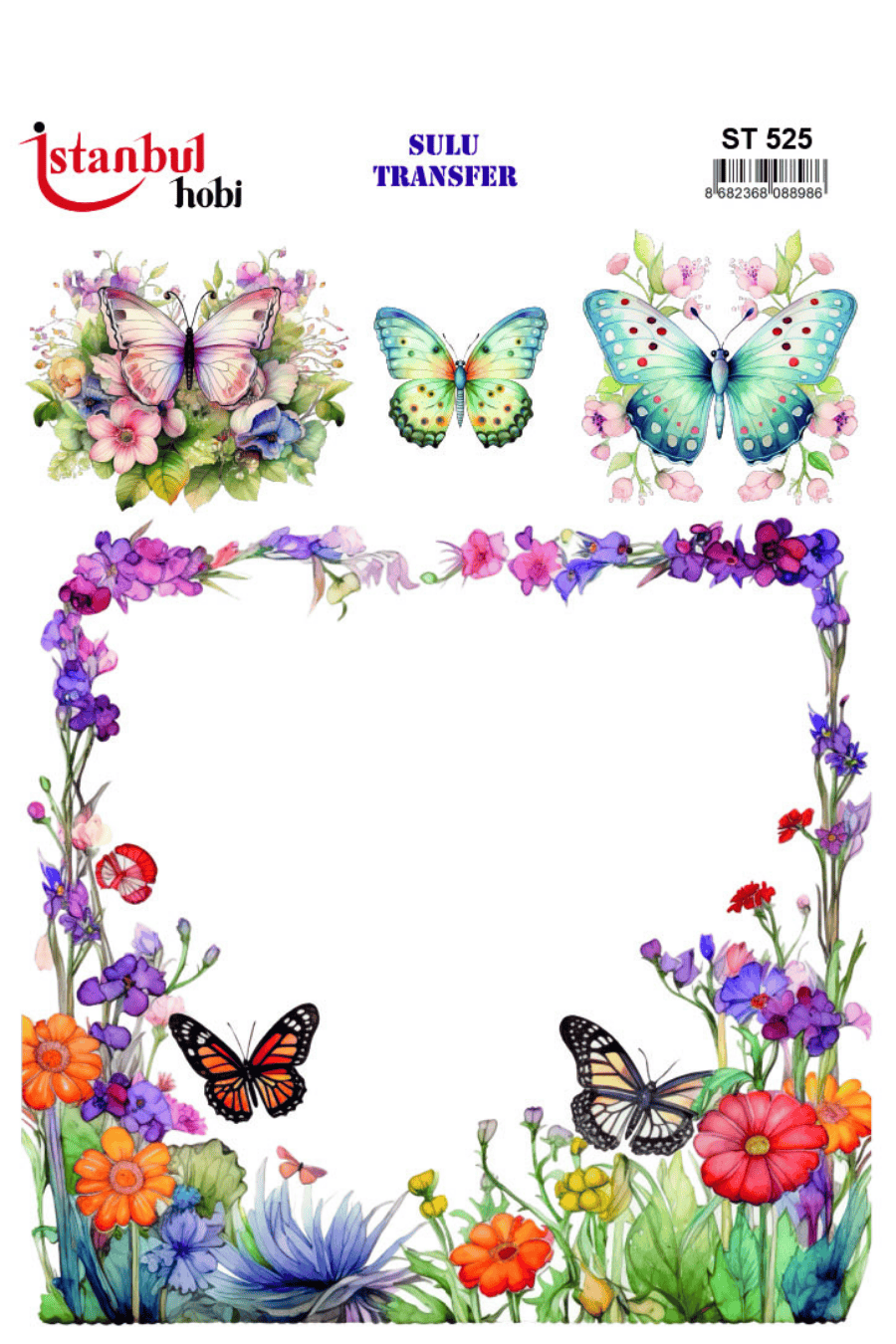 Sulu Transfer Hayvanlar Desenli Seri ST525