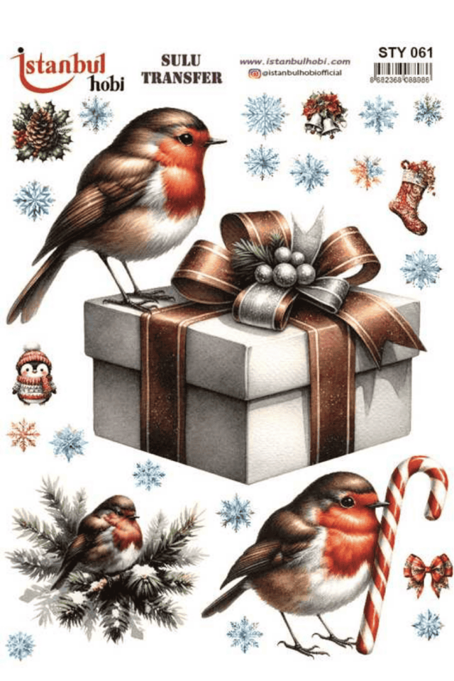 Sulu Transfer Yılbaşı Desen Seri STY061