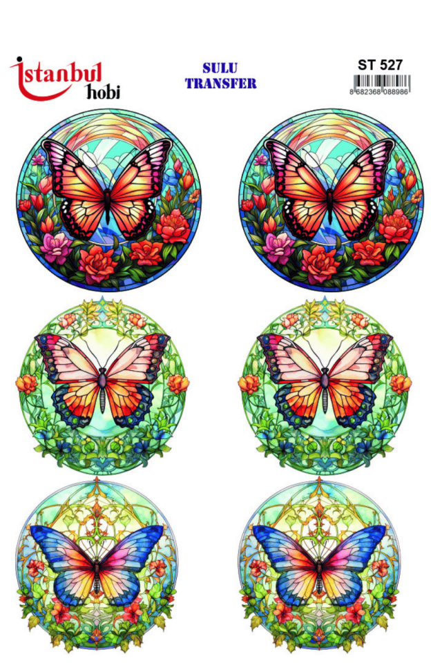 Sulu Transfer Hayvanlar Desenli Seri ST527