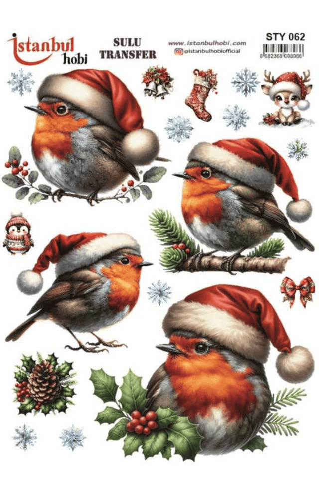 Sulu Transfer Yılbaşı Desen Seri STY062