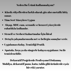 Şampanya Metalik Rölyef Pasta M 5942