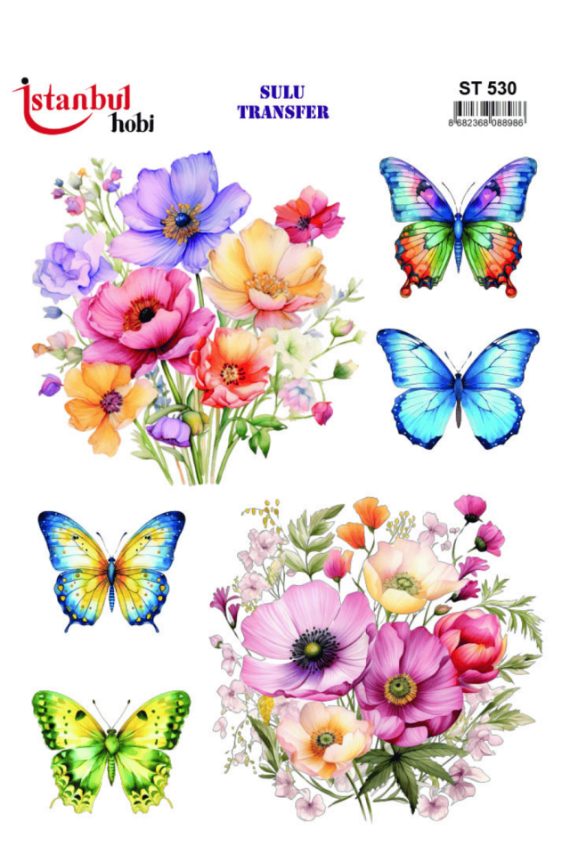 Sulu Transfer Hayvanlar Desenli Seri ST530