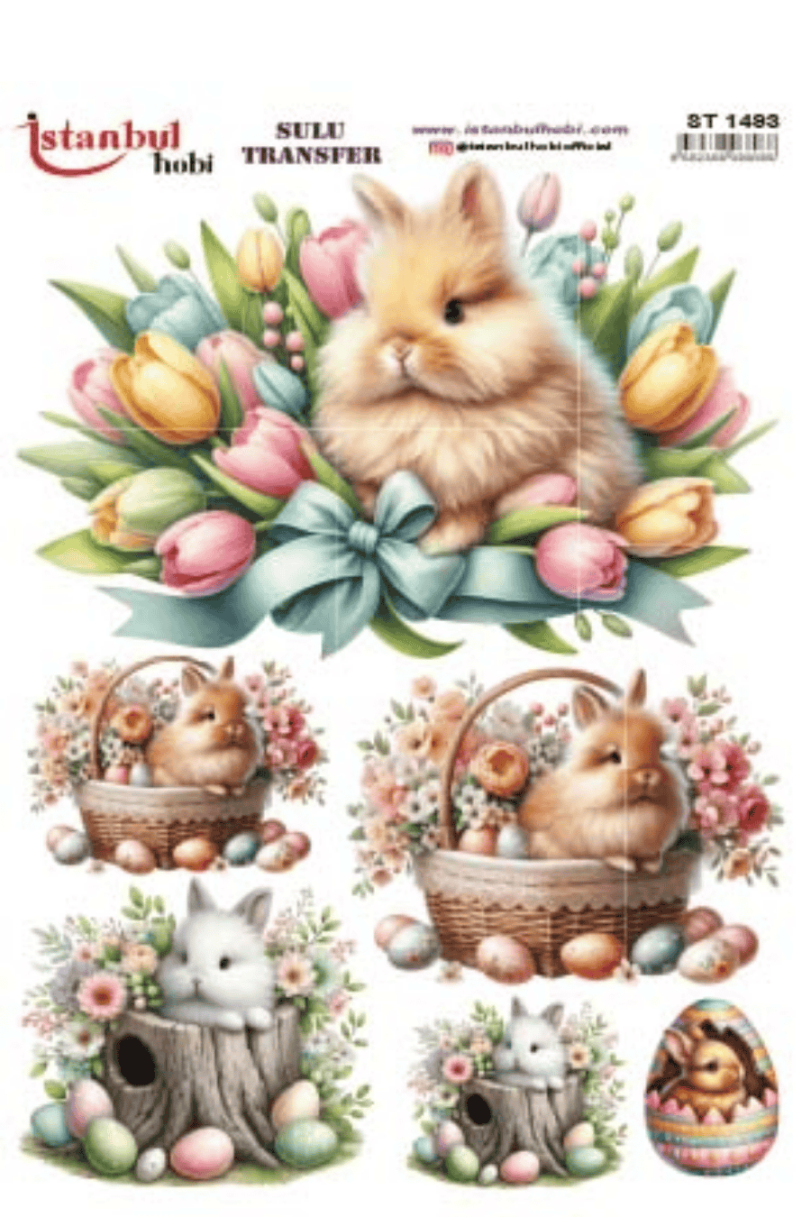 Sulu Transfer Easter Desen Seri ST1493