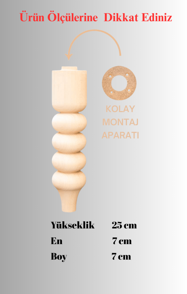 25cm Torna Ayak FT-14