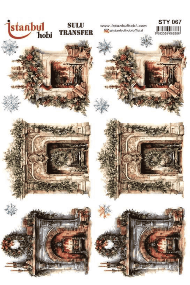 Sulu Transfer Yılbaşı Desen Seri STY067