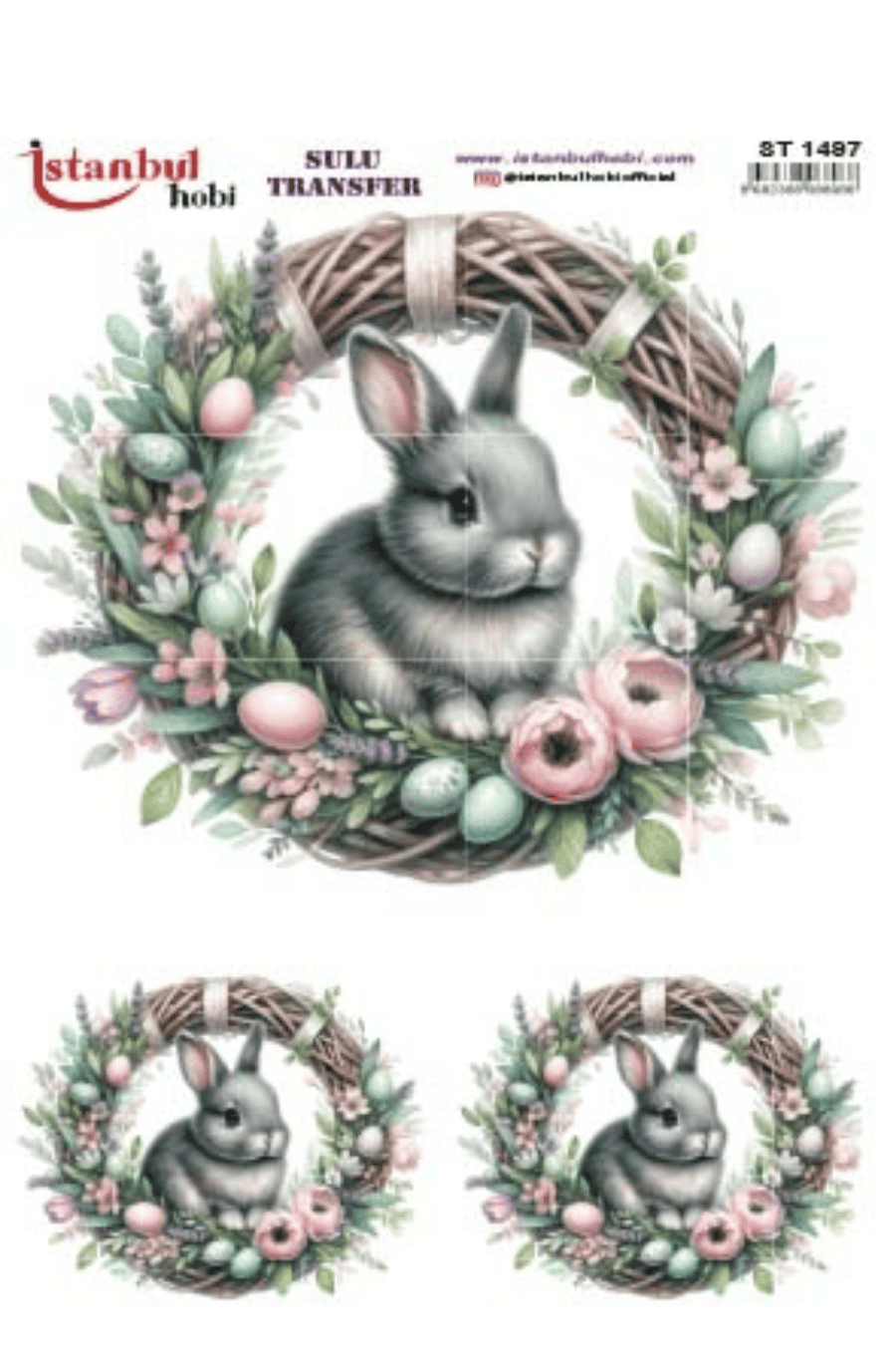 Sulu Transfer Easter Desen Seri ST1497