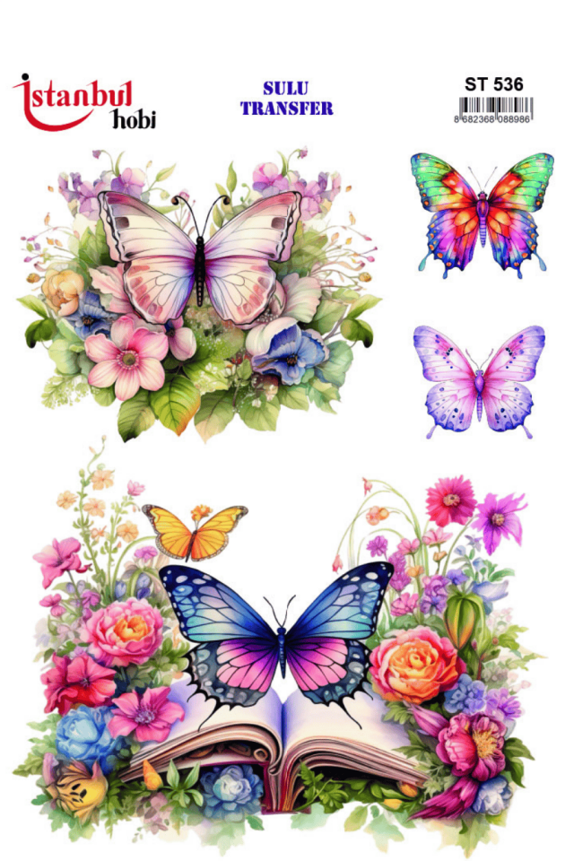 Sulu Transfer Hayvanlar Desenli Seri ST536