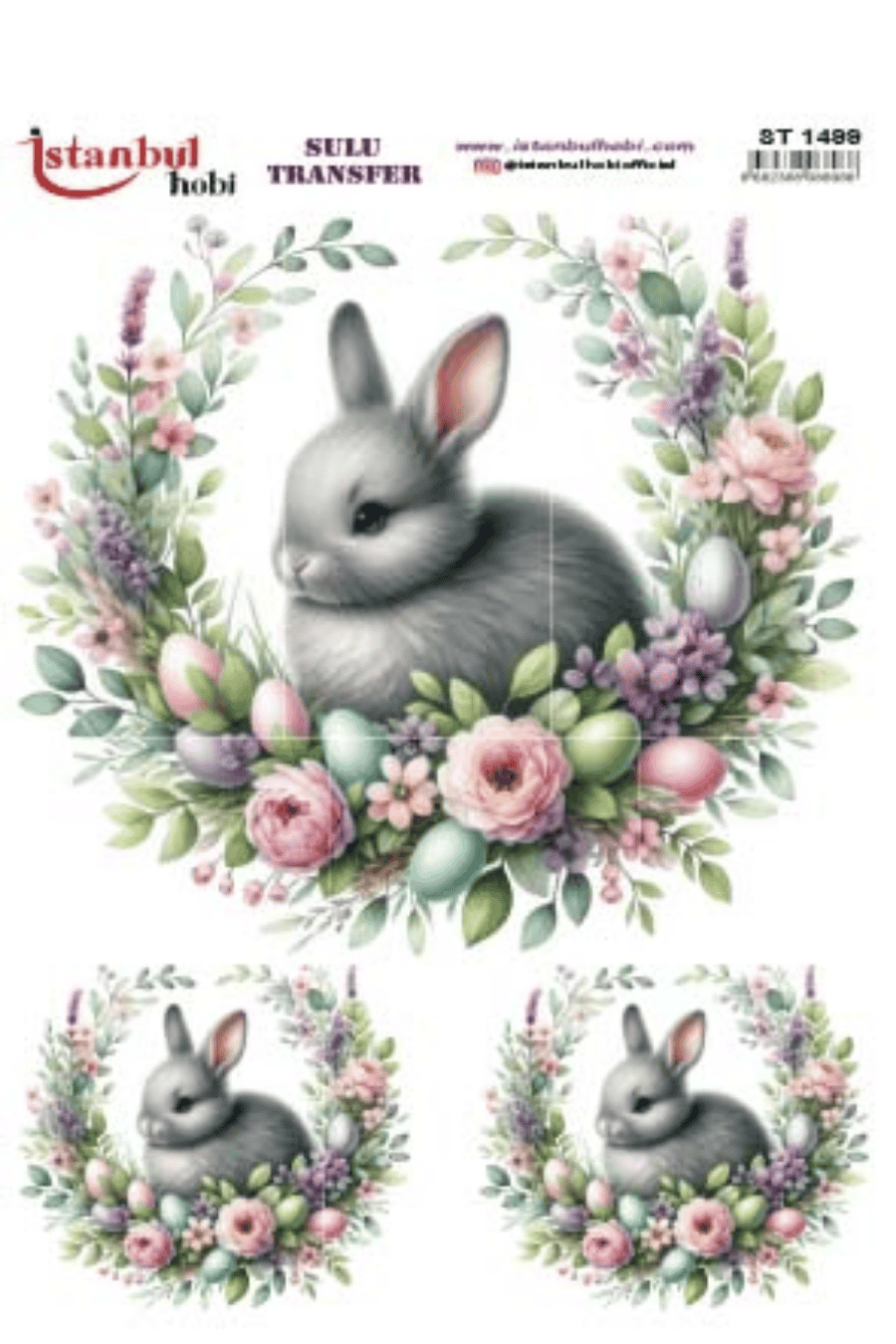 Sulu Transfer Easter Desen Seri ST1499