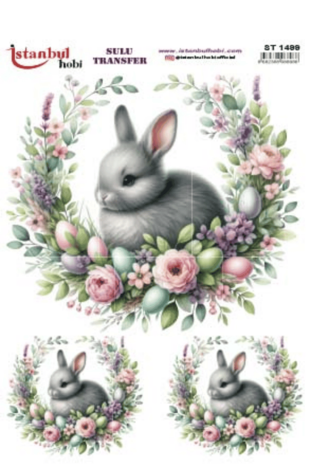 Sulu Transfer Easter Desen Seri ST1499