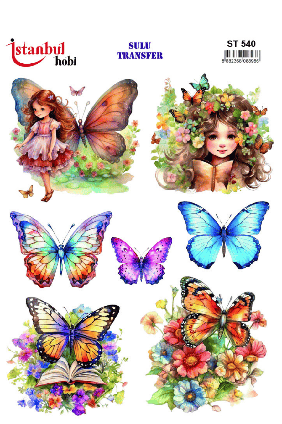 Sulu Transfer Hayvanlar Desenli Seri ST540