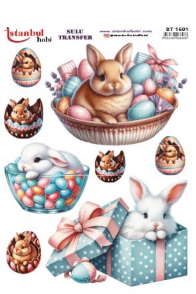 Sulu Transfer Easter Desen Seri ST1501