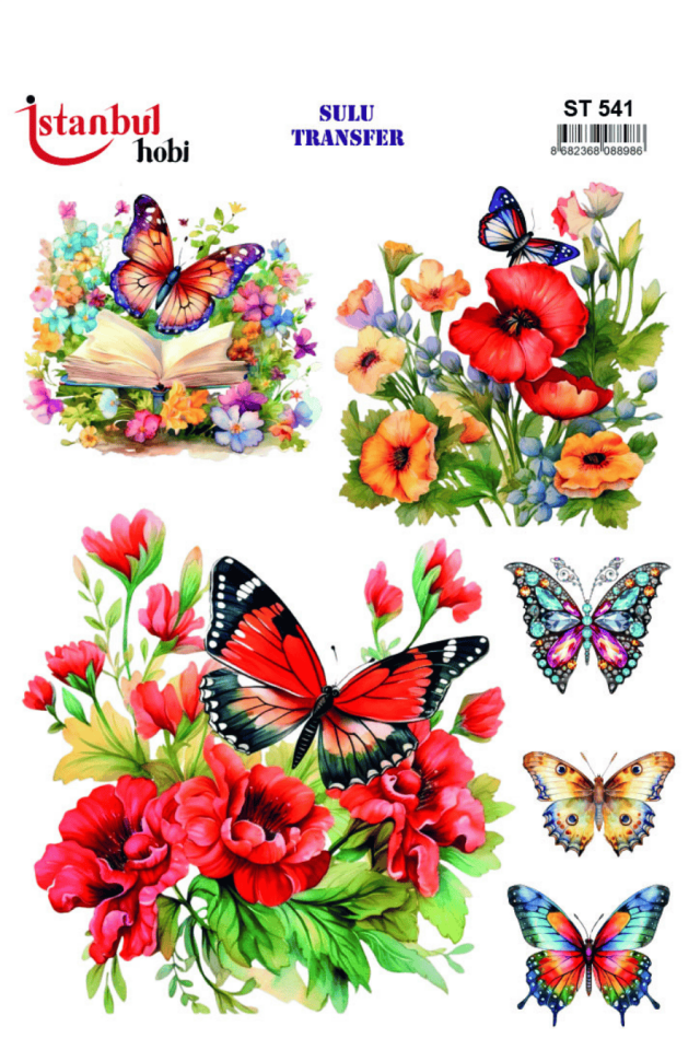 Sulu Transfer Hayvanlar Desenli Seri ST541