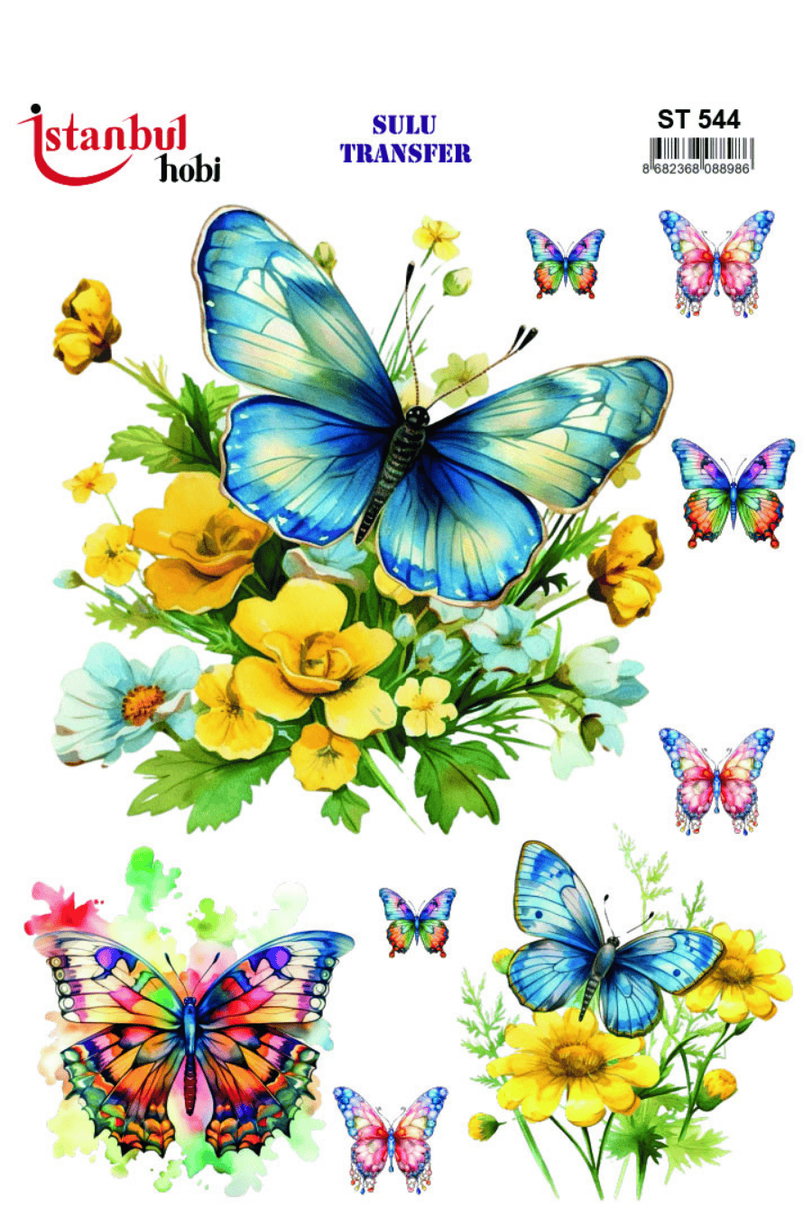 Sulu Transfer Hayvanlar Desenli Seri ST544