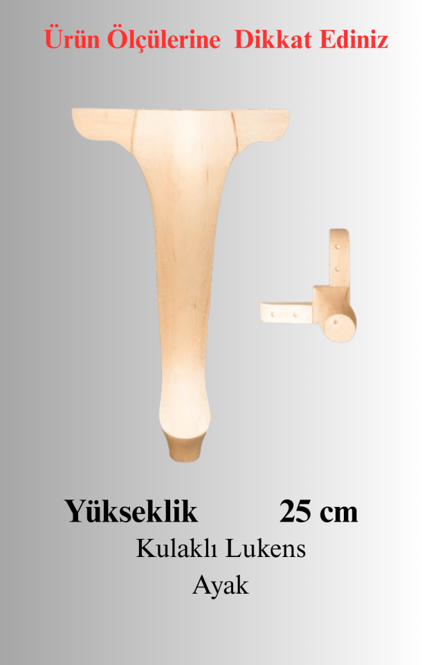 25cm Kulaklı Lukens Ayak FT-04
