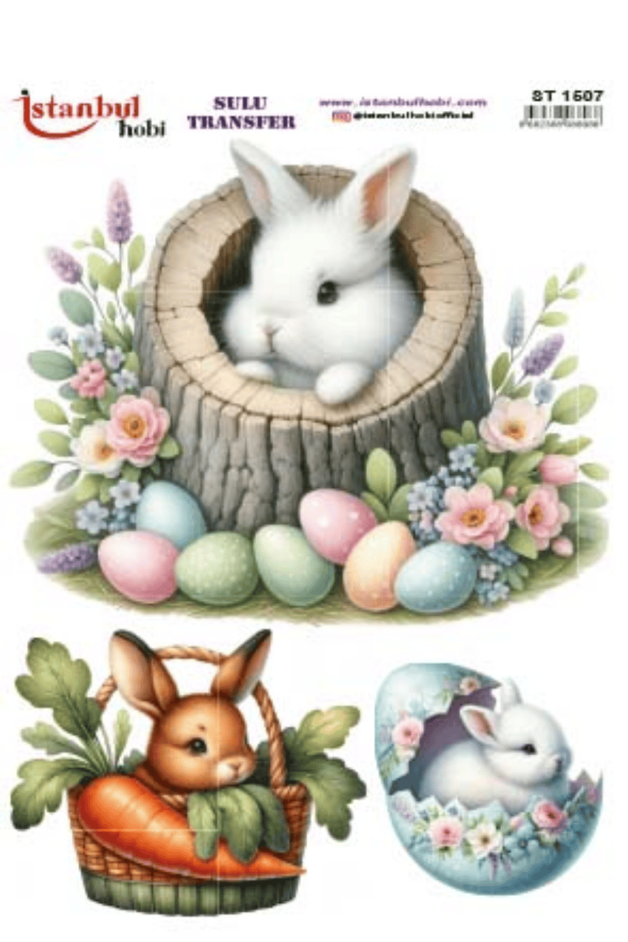 Sulu Transfer Easter Desen Seri ST1507