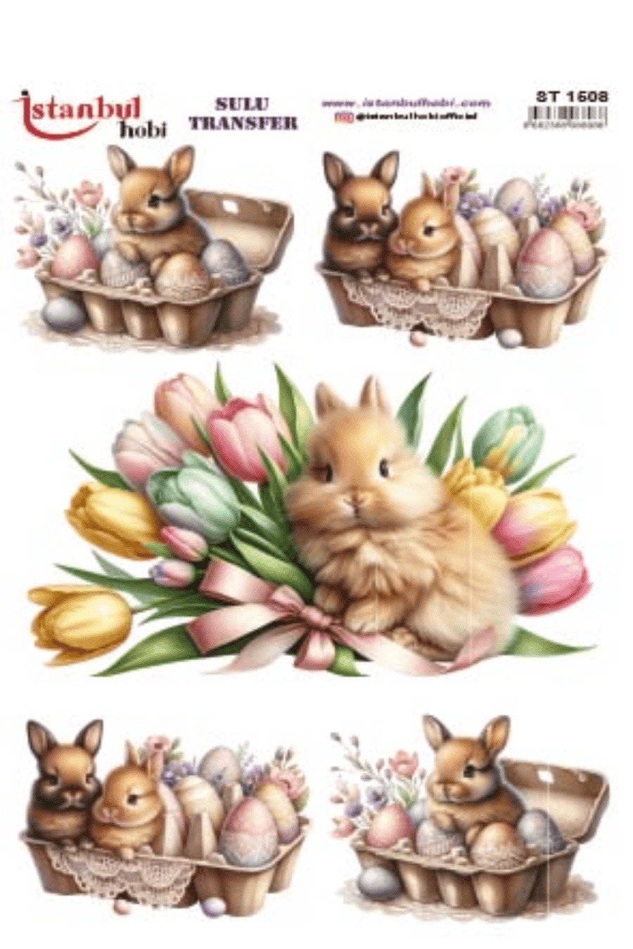 Sulu Transfer Easter Desen Seri ST1508