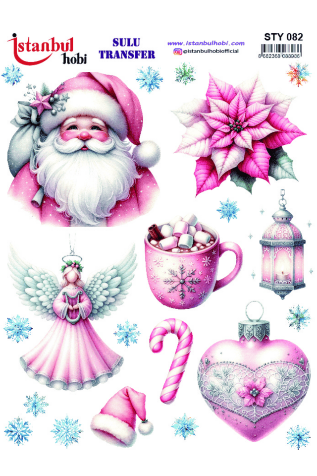 Sulu Transfer Yılbaşı Desen Seri STY082