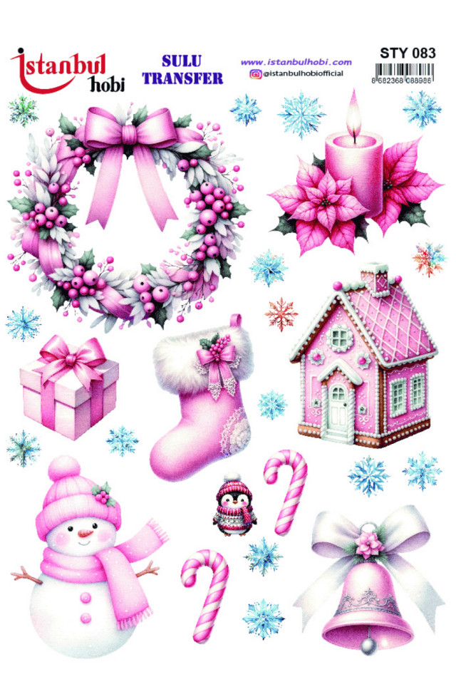 Sulu Transfer Yılbaşı Desen Seri STY083