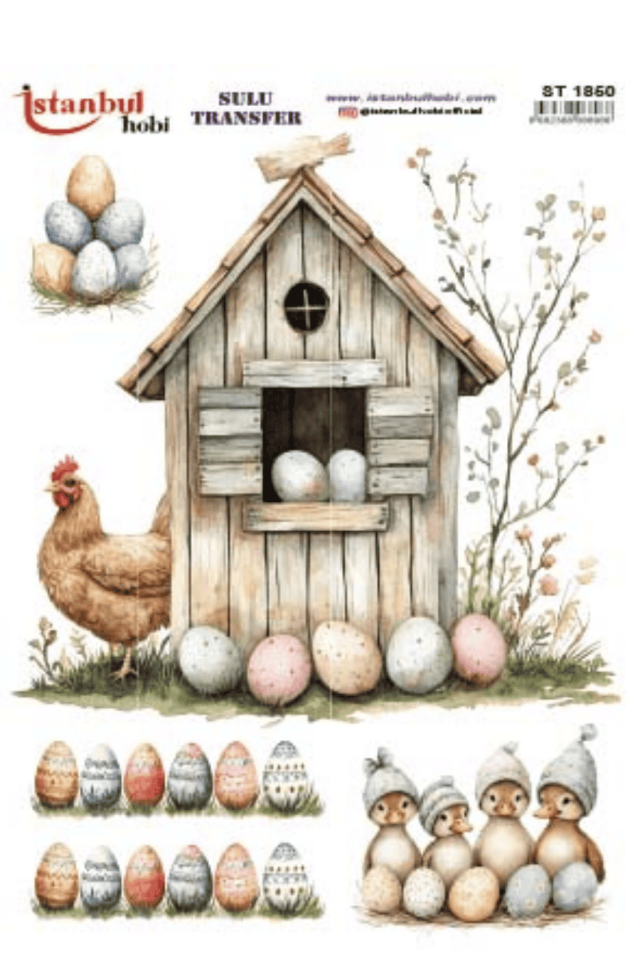 Sulu Transfer Easter Desen Seri ST1850