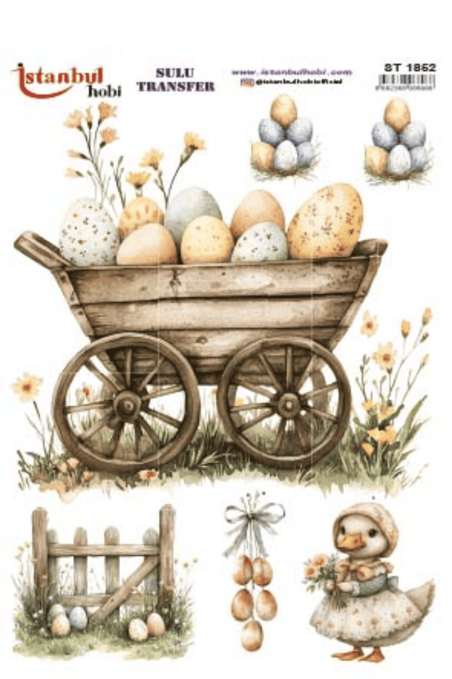 Sulu Transfer Easter Desen Seri ST1852