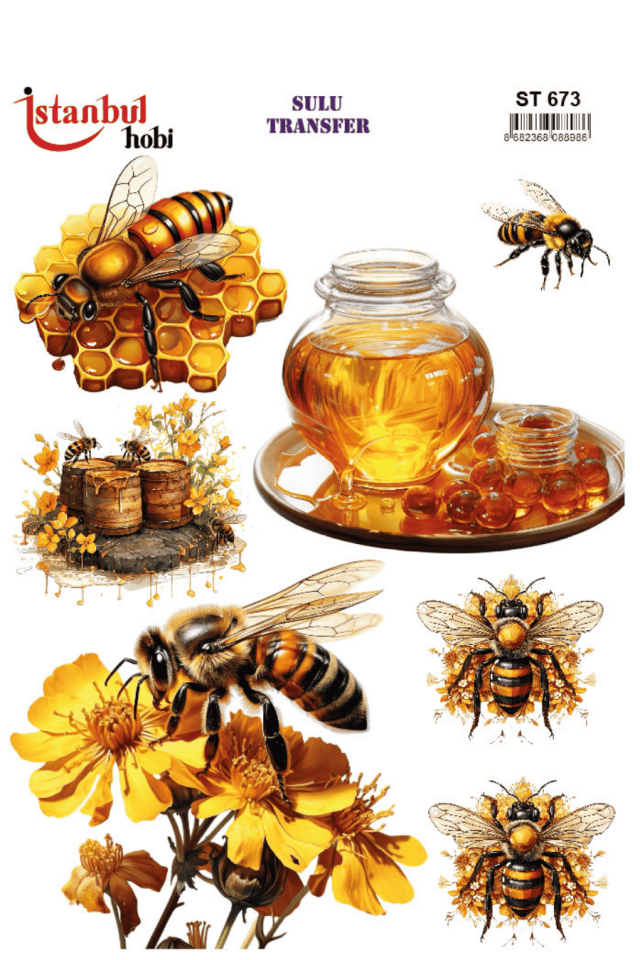 Sulu Transfer Hayvanlar Desenli Seri ST673