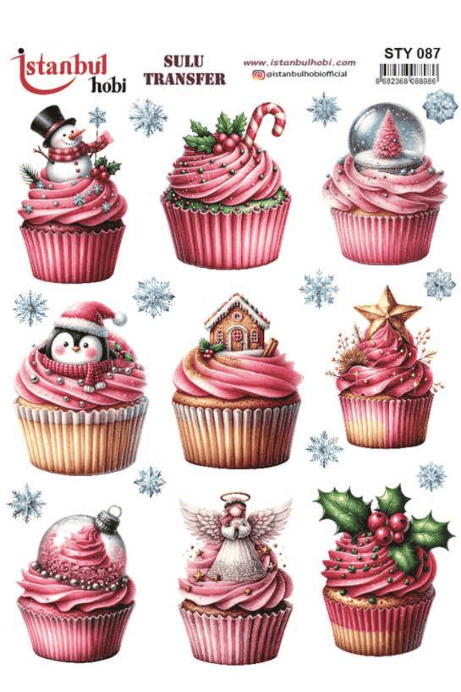 Sulu Transfer Yılbaşı Desen Seri STY087