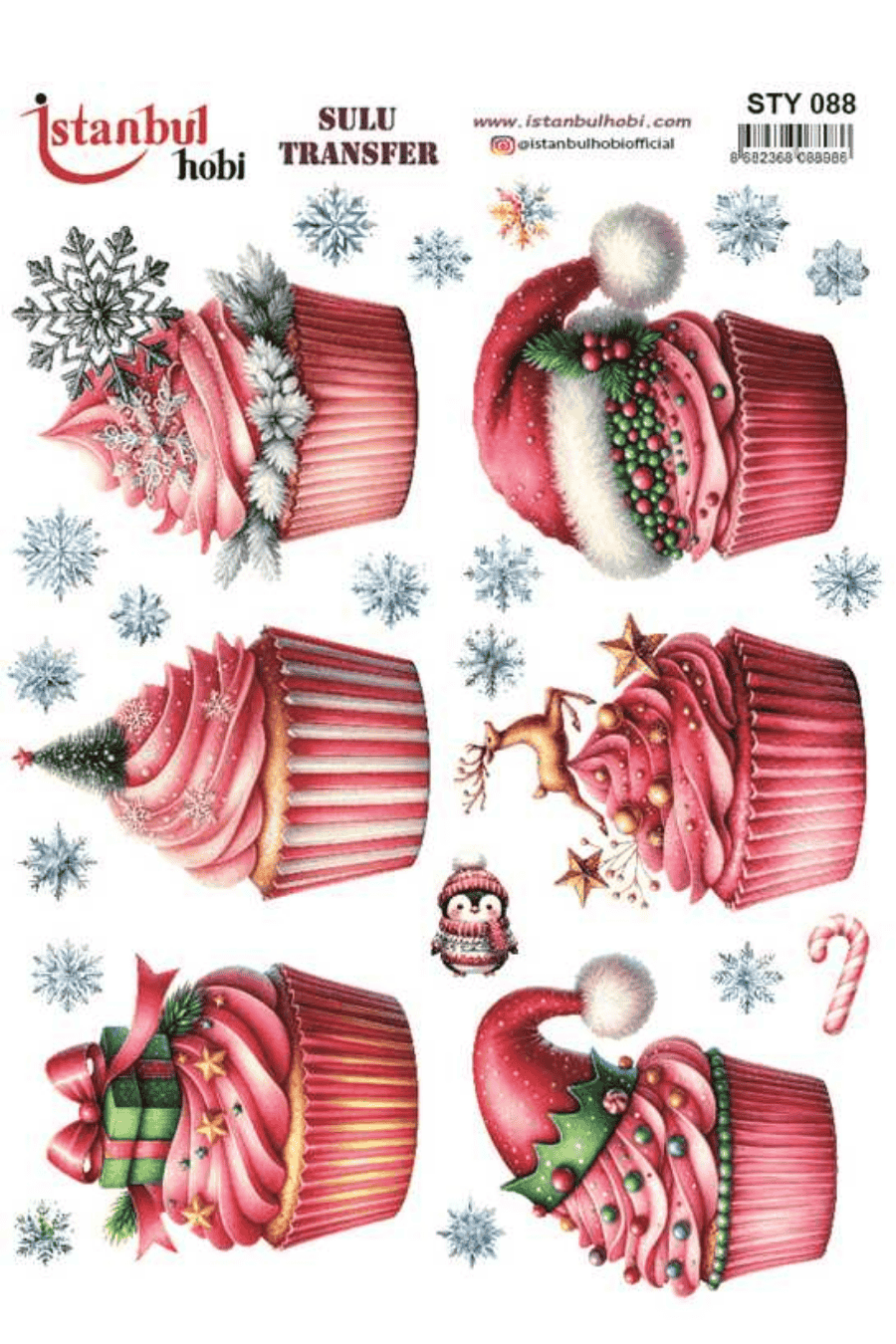 Sulu Transfer Yılbaşı Desen Seri STY088