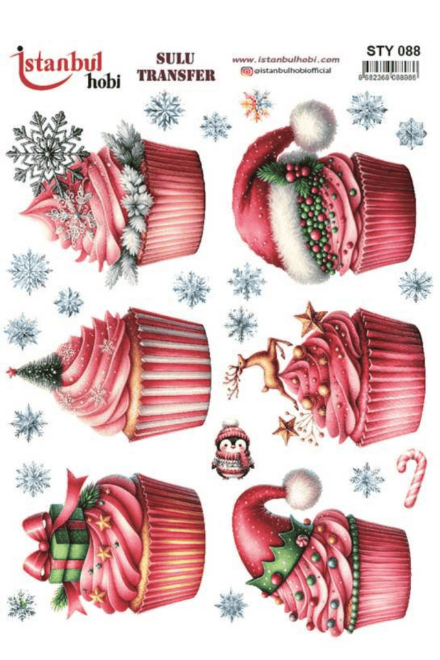 Sulu Transfer Yılbaşı Desen Seri STY088