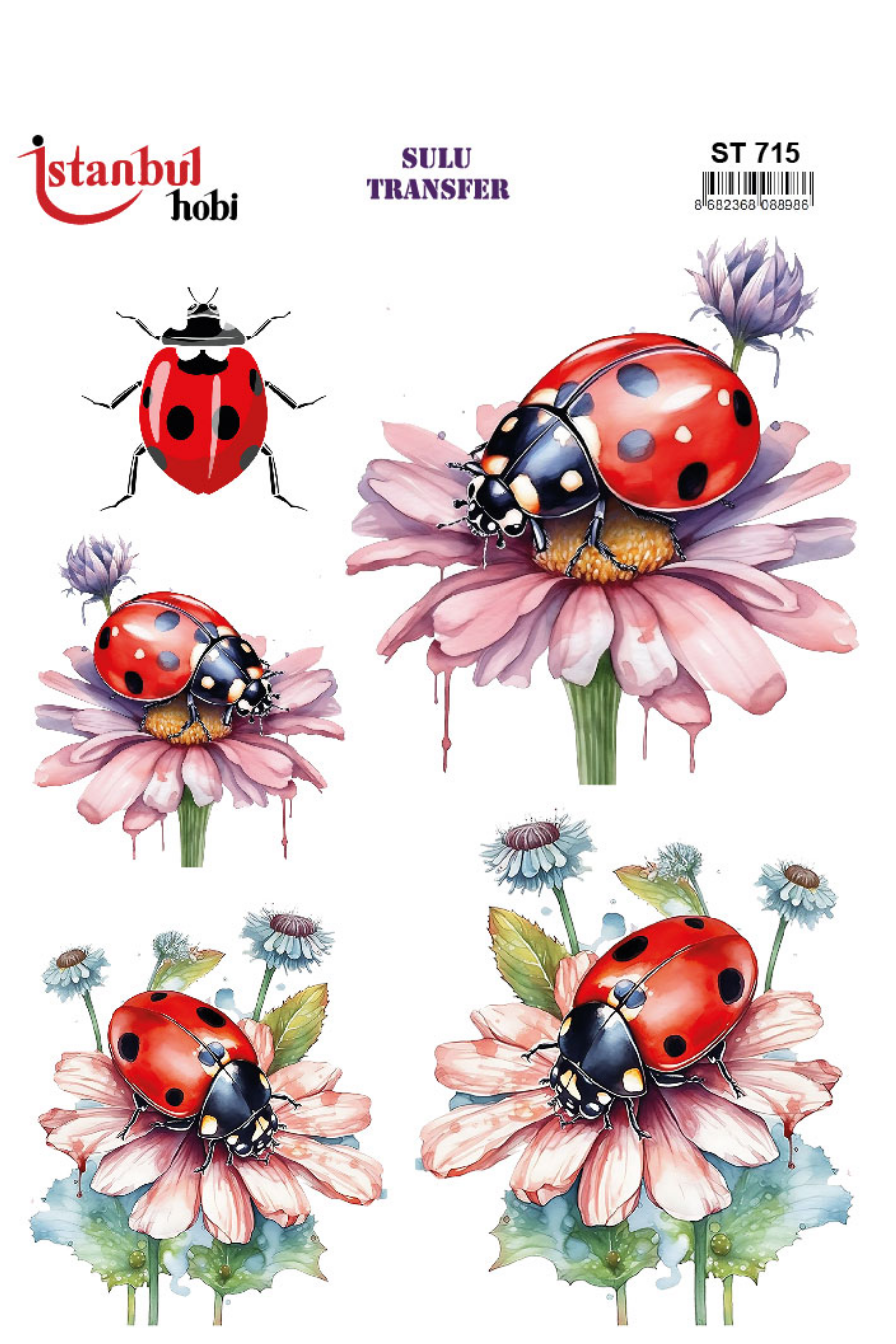 Sulu Transfer Hayvanlar Desenli Seri ST715