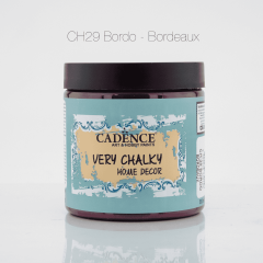 Bordo Very Chalky Kadife Dokulu Boya