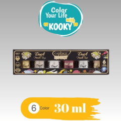 Kooky 6'lı Akrilik Dora Metalik Boya Seti 30ML
