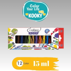 Kooky 12'li Akrilik Boya Seti 15ML