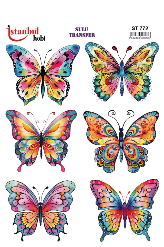 Sulu Transfer Hayvanlar Desenli Seri ST772