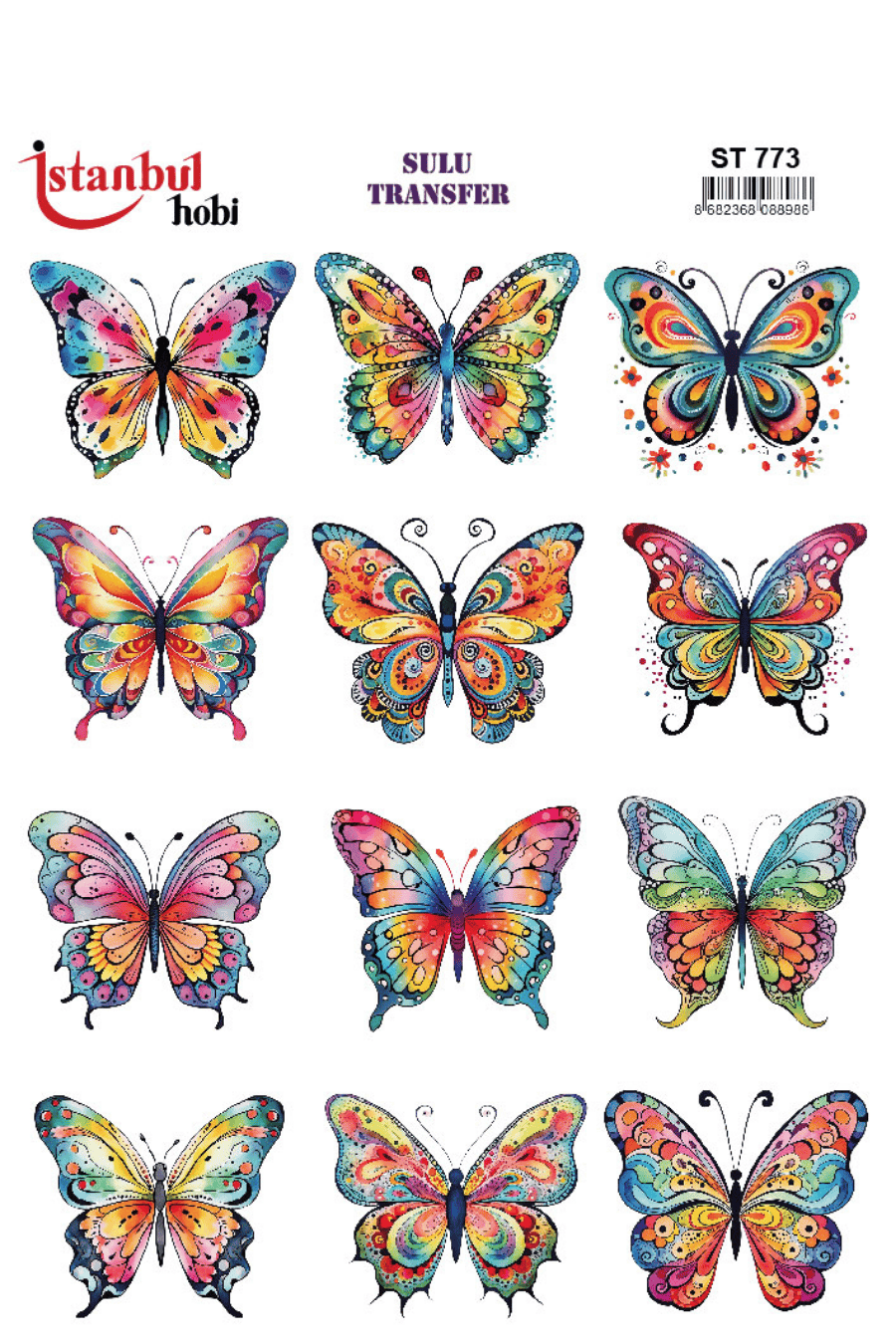 Sulu Transfer Hayvanlar Desenli Seri ST773