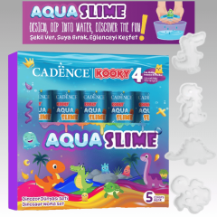Kooky Aqua Slime Dinozar Dünyası Set 5X90ML