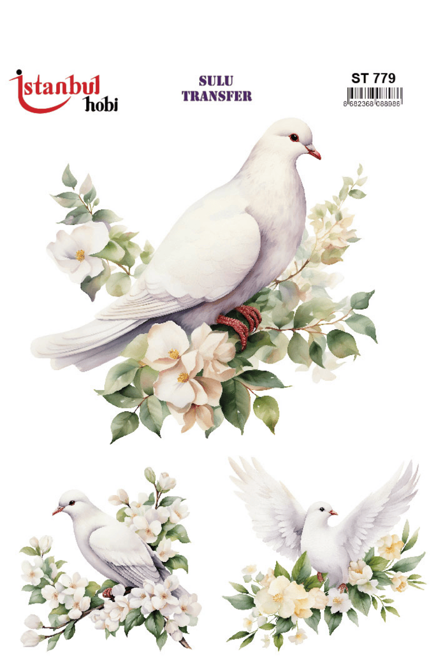 Sulu Transfer Hayvanlar Desenli Seri ST779