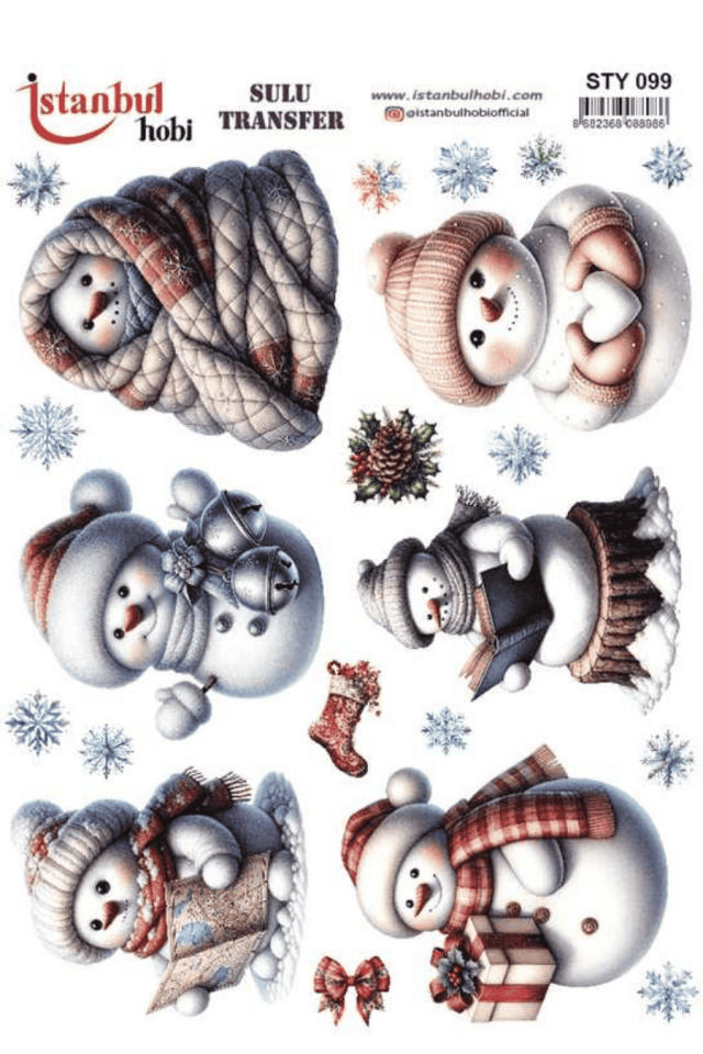 Sulu Transfer Yılbaşı Desen Seri STY099