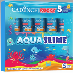 Kooky Aqua Slime Deniz Canlıları Set 5X90ML