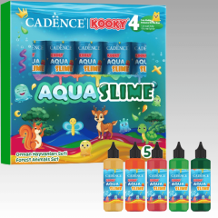 Kooky Aqua Slime Orman Hayvanları Set 5X90ML