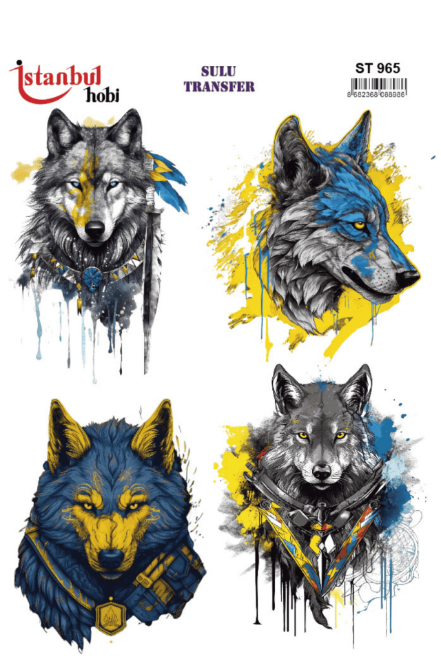 Sulu Transfer Hayvanlar Desenli Seri ST965