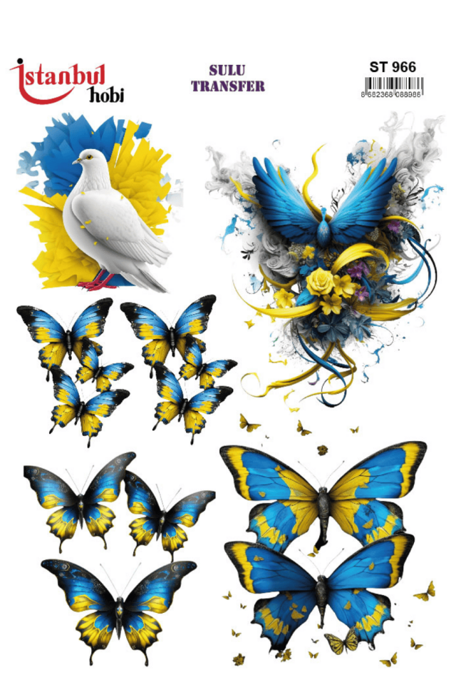 Sulu Transfer Hayvanlar Desenli Seri ST966