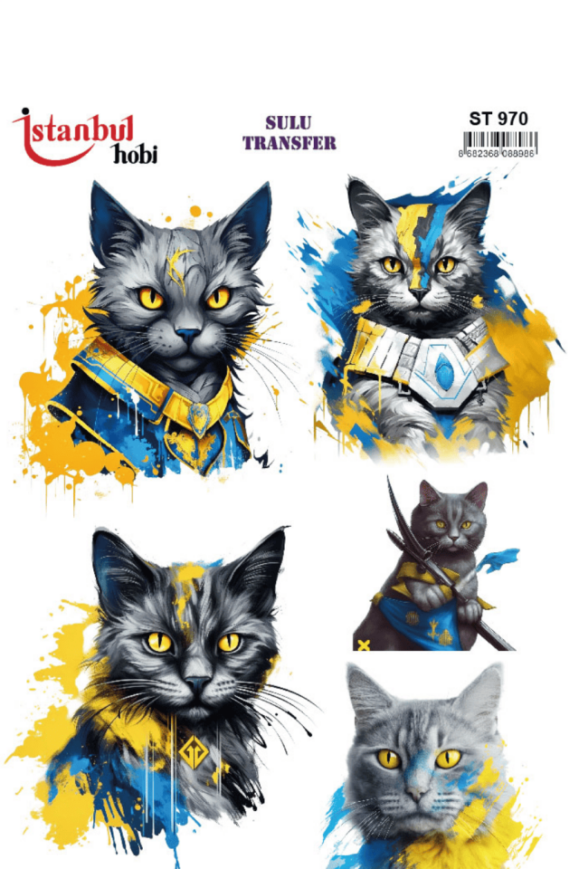 Sulu Transfer Hayvanlar Desenli Seri ST970