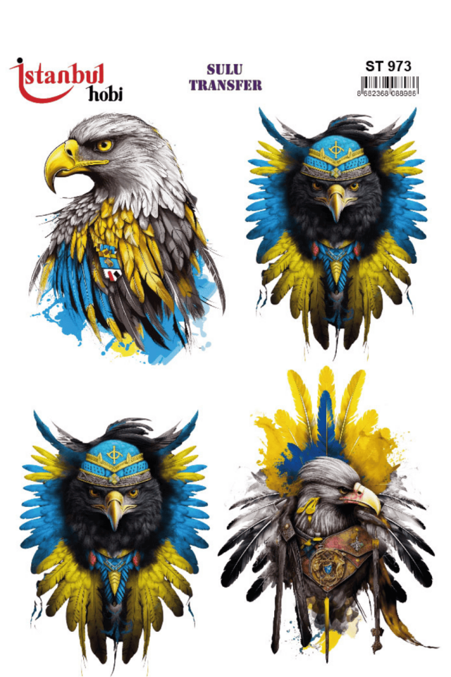 Sulu Transfer Hayvanlar Desenli Seri ST973