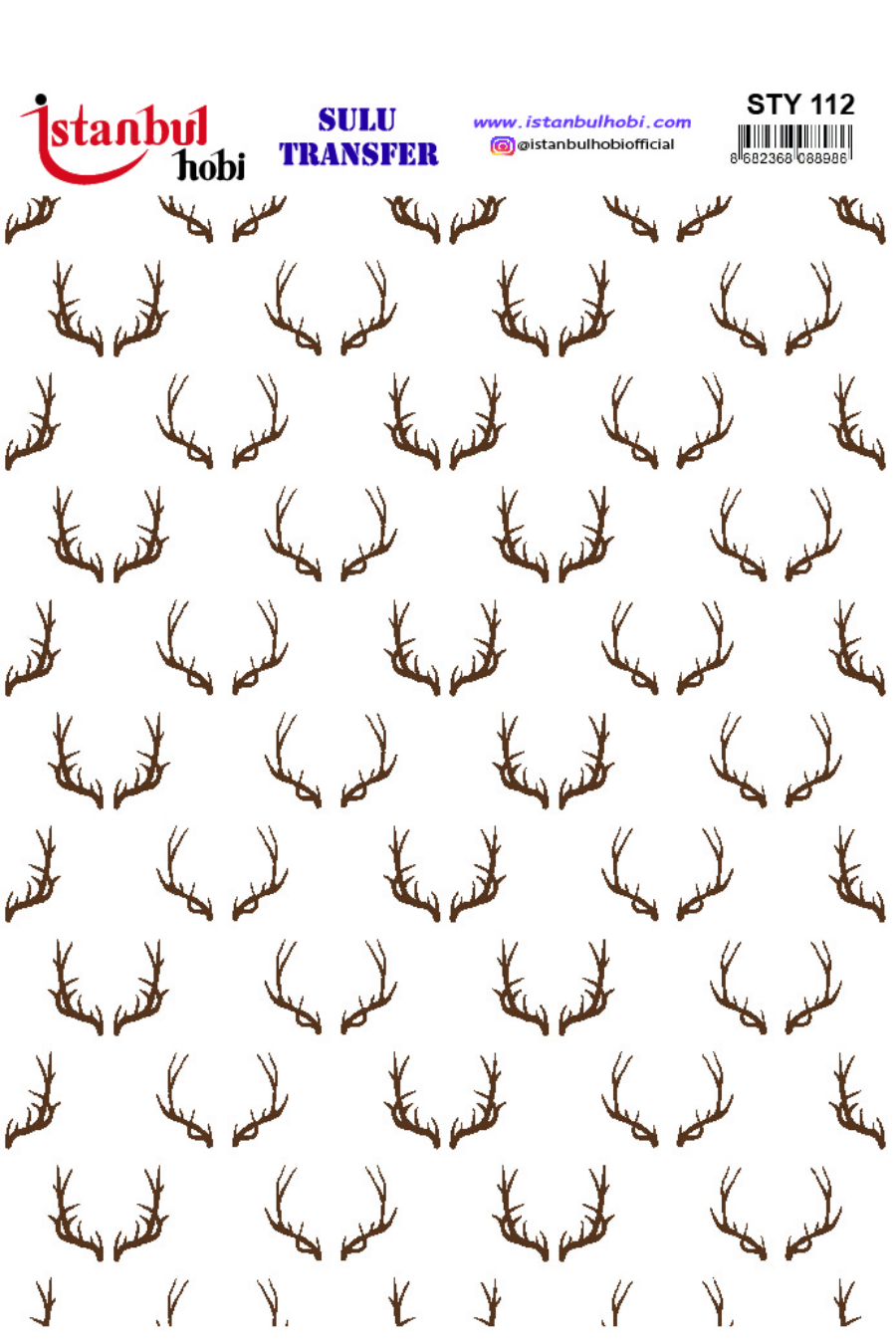 Sulu Transfer Yılbaşı Desen Seri STY112