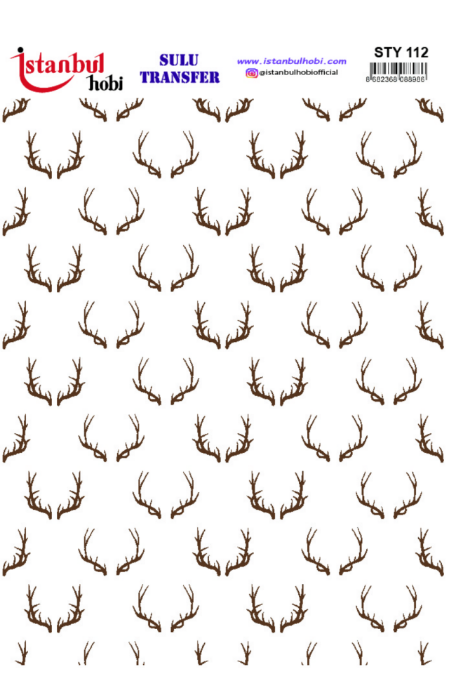 Sulu Transfer Yılbaşı Desen Seri STY112