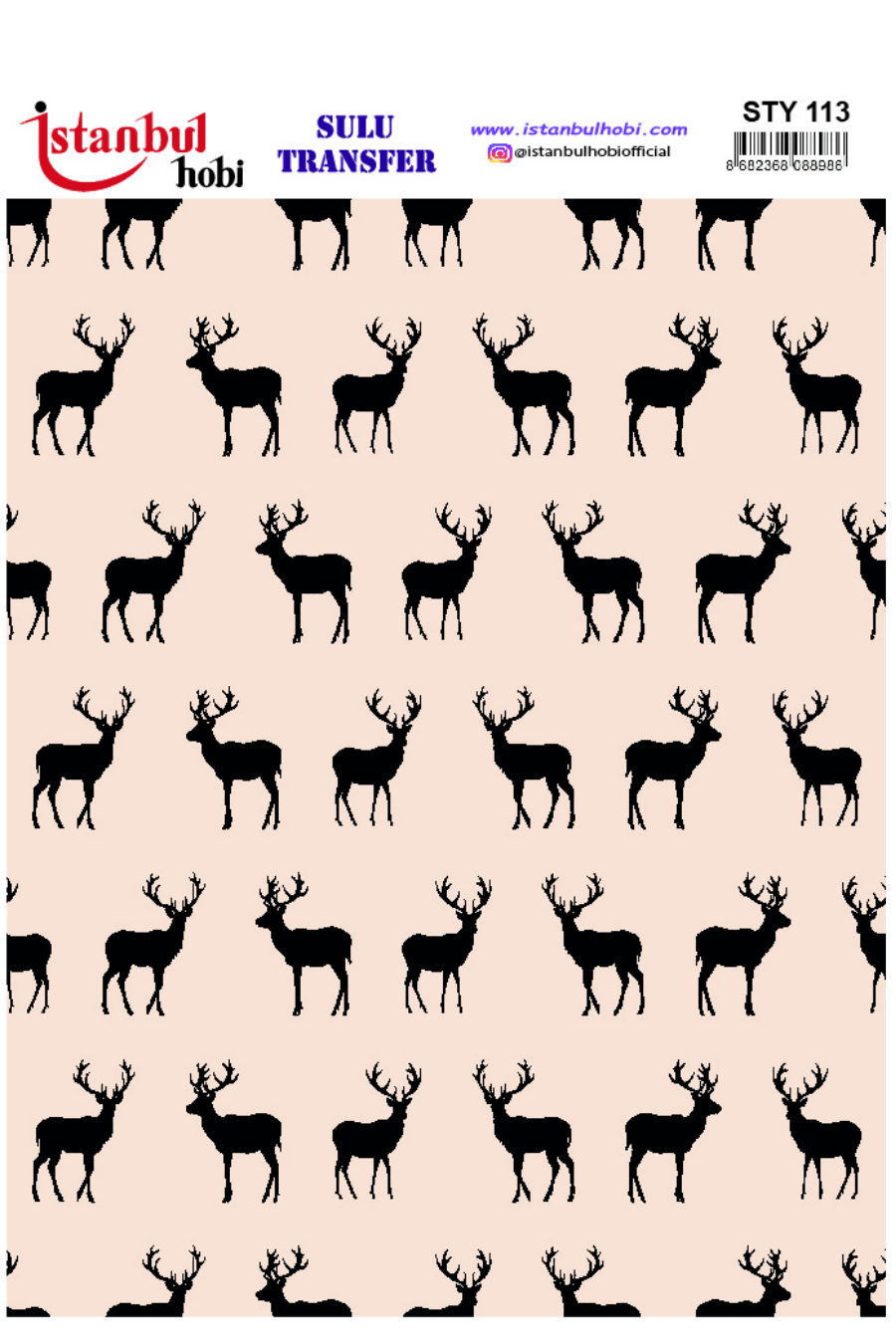 Sulu Transfer Yılbaşı Desen Seri STY113