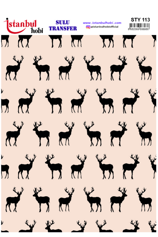 Sulu Transfer Yılbaşı Desen Seri STY113