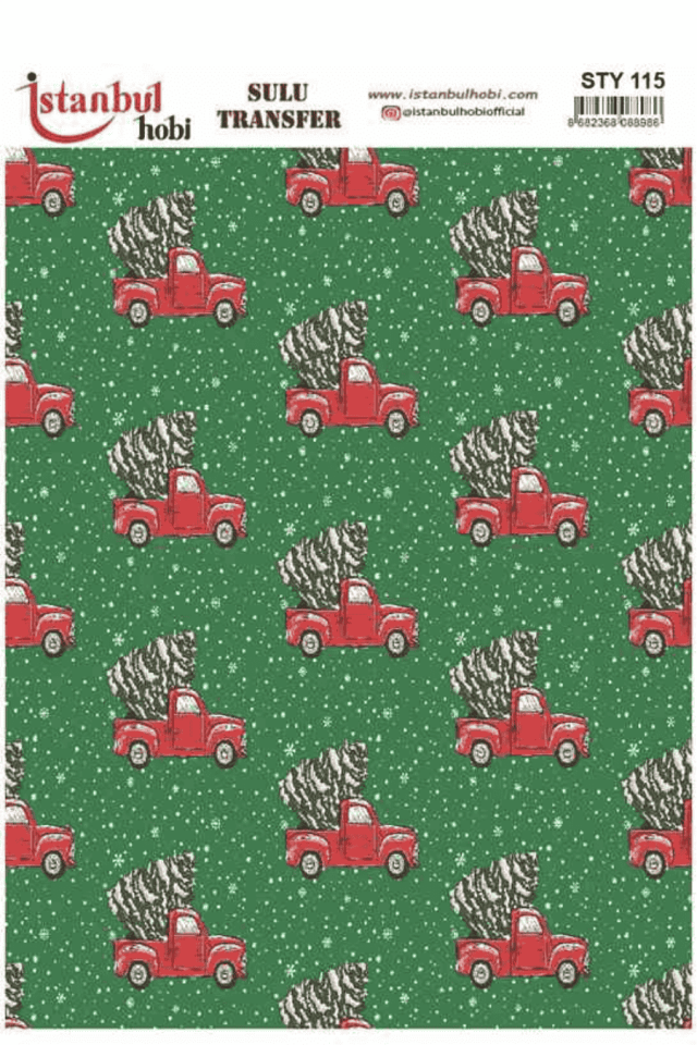 Sulu Transfer Yılbaşı Desen Seri STY115