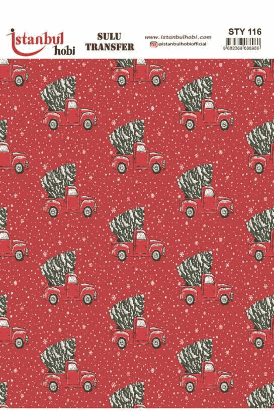 Sulu Transfer Yılbaşı Desen Seri STY116