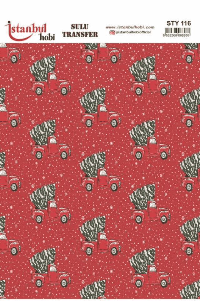 Sulu Transfer Yılbaşı Desen Seri STY116